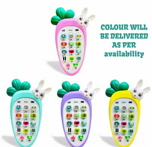 KUDDLEKART RABIT MUSICAL PHONE KIDS TOYS PHONE (20+MUSIC) Color 1 (T119)