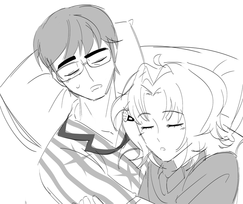 Shaoming and X sleeping by @9fillet !