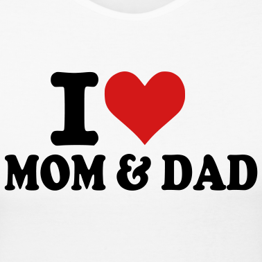 I Love Mom and Dad Logo