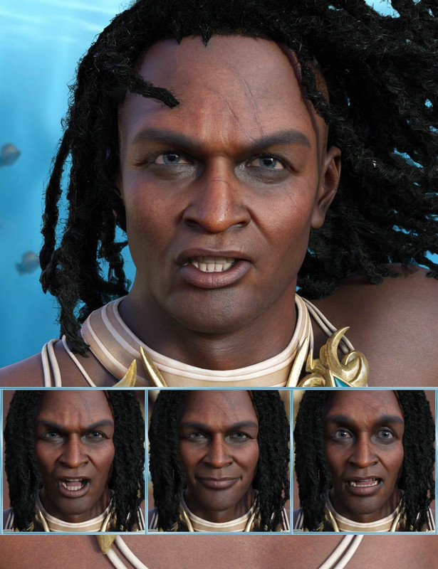 Sea King - Expressions for Genesis 8.1 Male and Zale 8.1