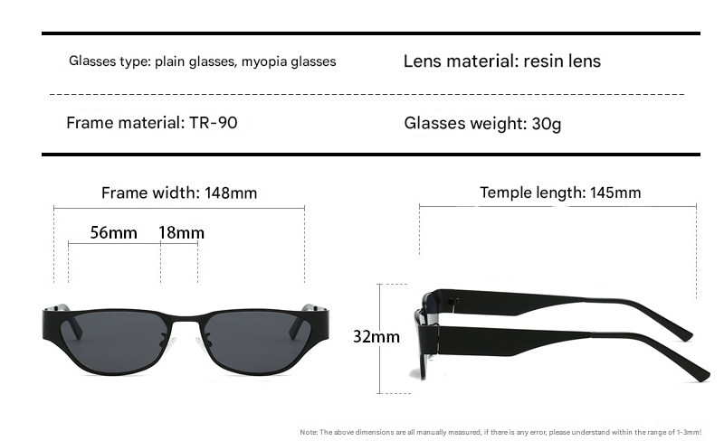 Silver Frame Black Sheet Retro Cat-Eye Metal Sunglasses for Women - UV Protection Stylish Streetwear Shades