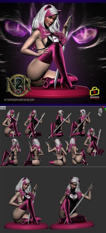 Sexy Miss Meow – 3D Print Sexy Miss Meow – 3D Print