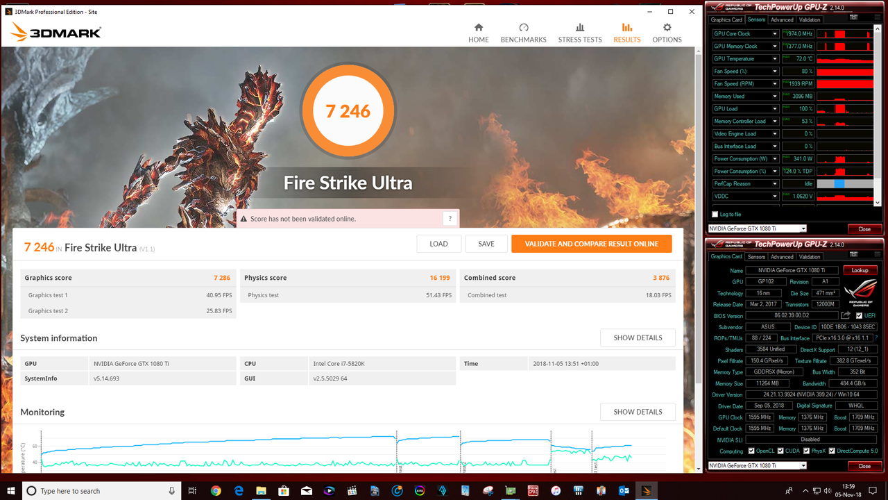 3DMark Firestrike Ultra 4K (Gaming Mode)