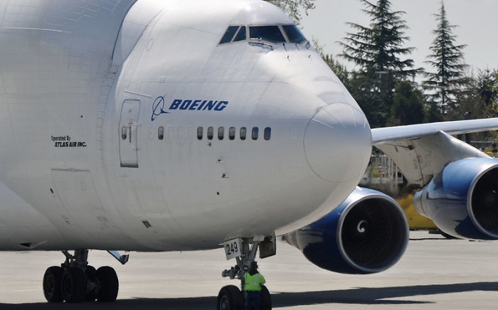 Pesawat Boeing 747-400 Dreamlifter yang dioperasikan Atlas Air.