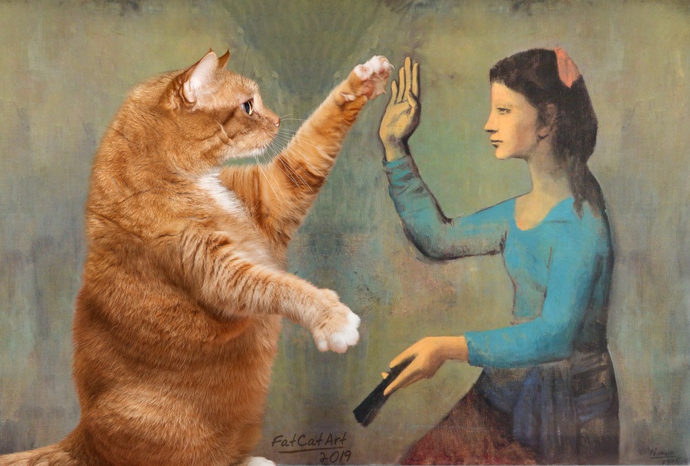 Picasso-Woman-with-a-Fan-cat-w