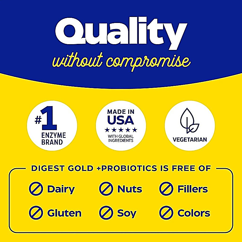 enzymedica digest gold+probiotics cap 45's