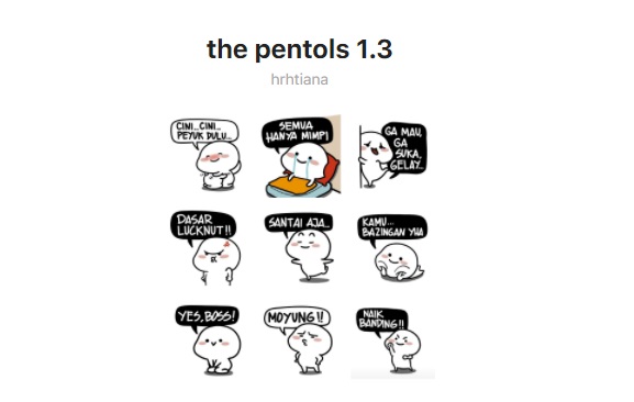 Stiker bergerak The Pentols 1.3