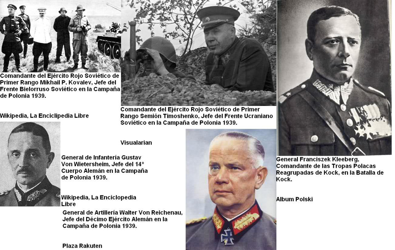 Comandantes participantes en la Batalla