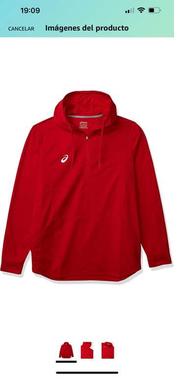 Amazon: Chaqueta con capucha ASICS 
