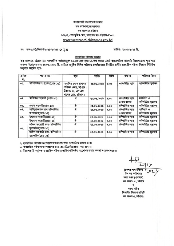 Taxes-Zone-5-Chattogram-Practical-Test-Date-2026-PDF-1
