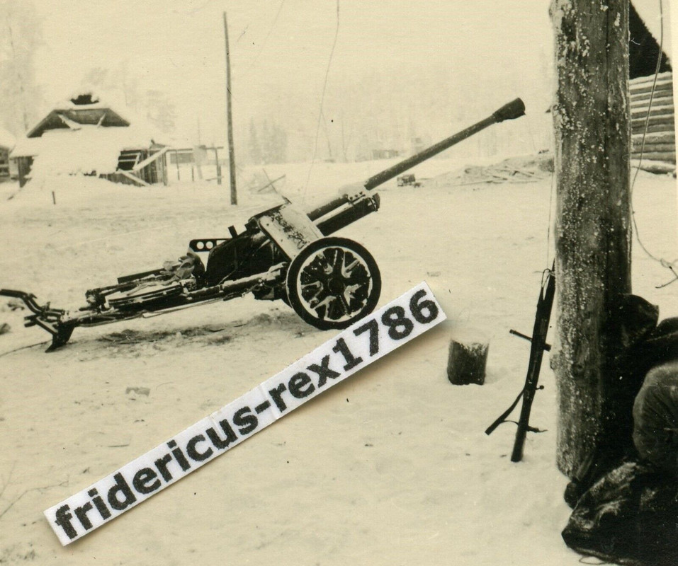 Foto WH HKL Ostfront Panzerjäger 7,5 Pak Panzerabwehrkanone