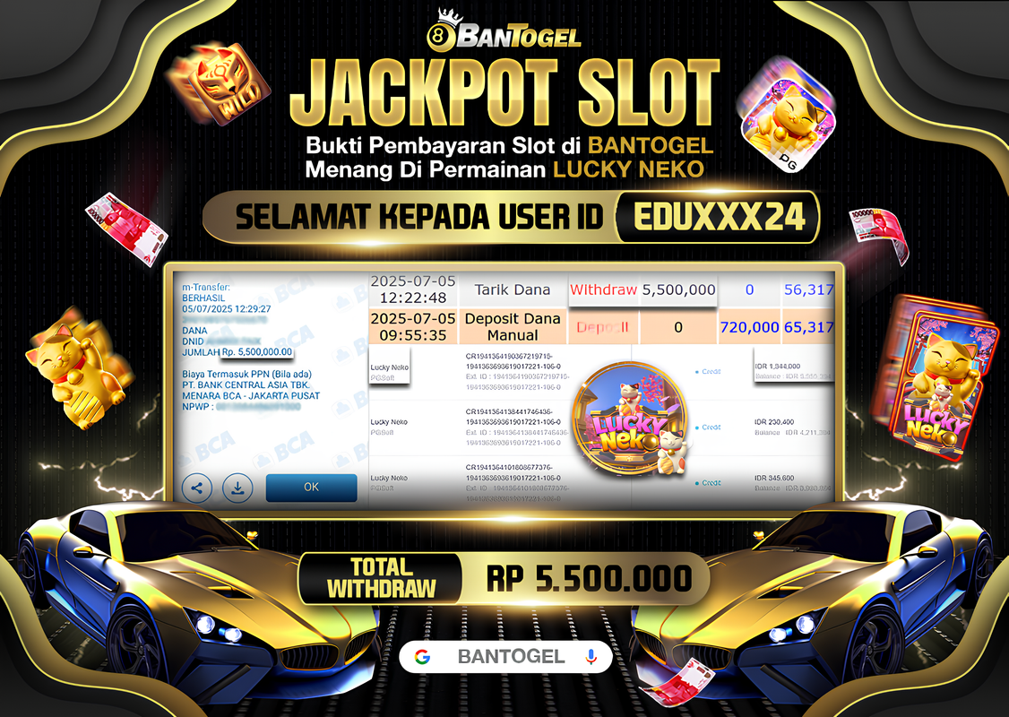 BUKTI JACKPOT LUNAS BANTOGEL