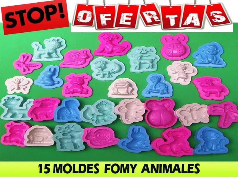 Oferta Molde Fomi inyector de pasta flexible Animales Zafarí Bicho