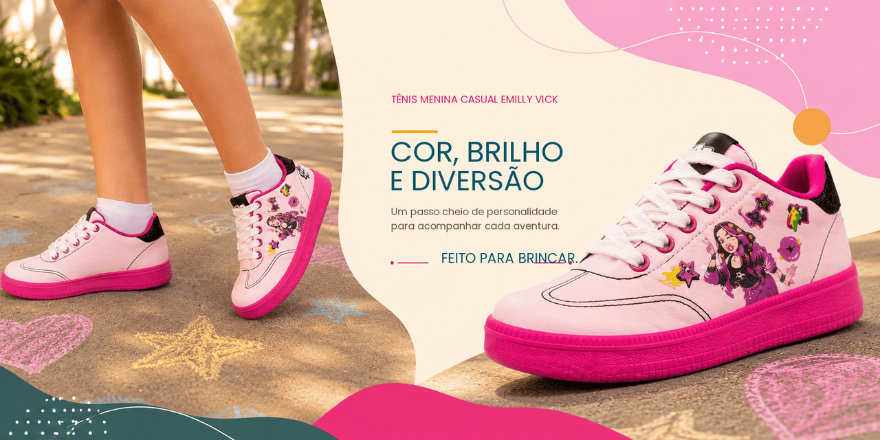 Banner T&ecirc;nis Menina Casual Ketlen