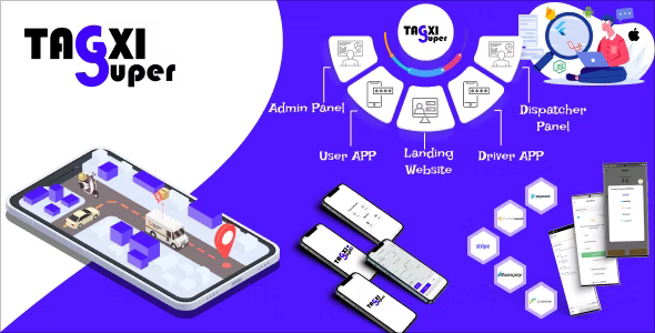 Tagxi Super – Taxi + Goods Delivery Complete Solution