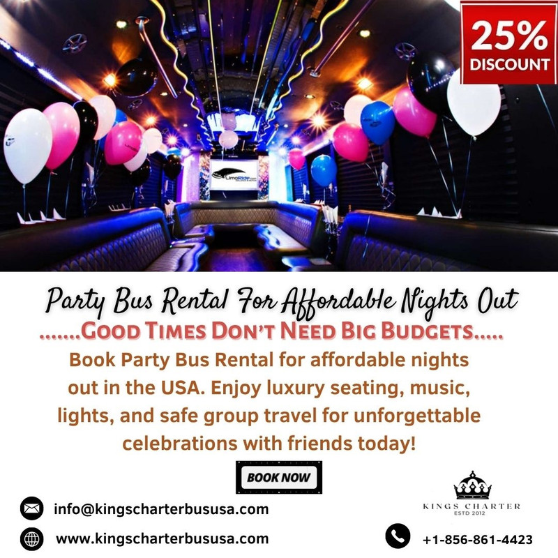 Party Bus Rental For Affordable Nights Out Kings Charter Bus USA
