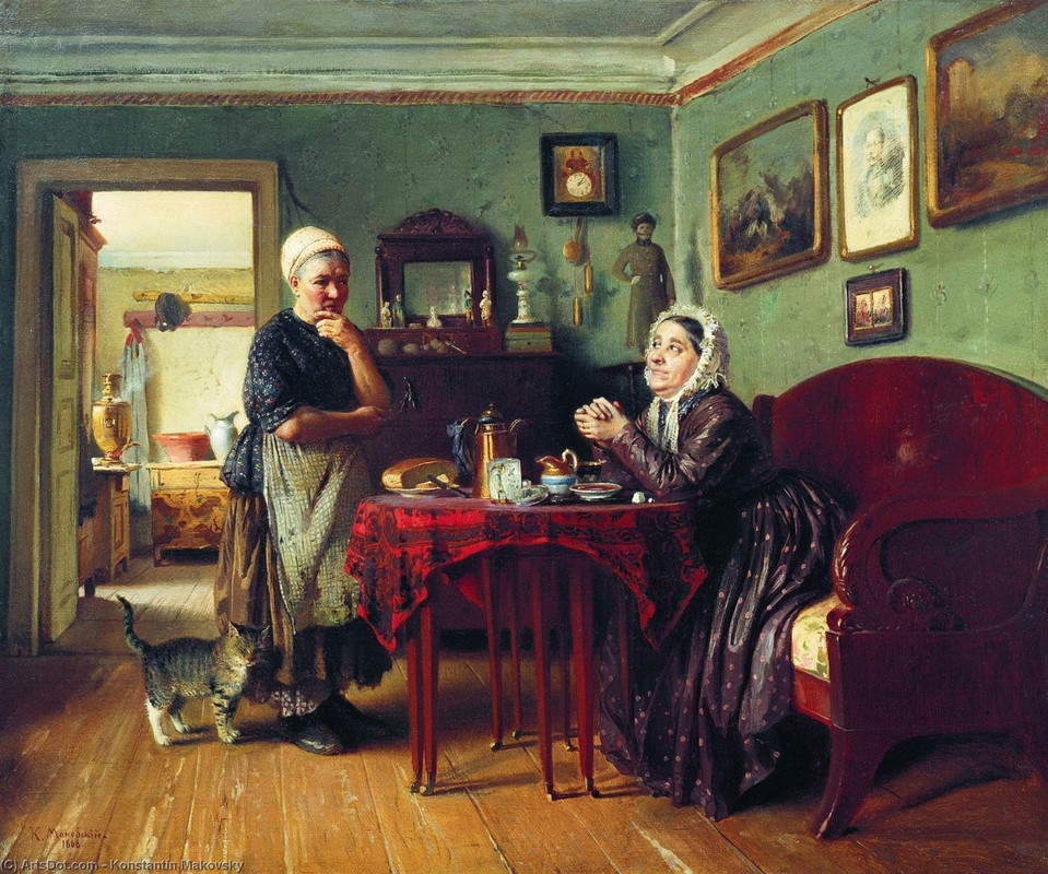 Konstantin-makovsky-household-conversation