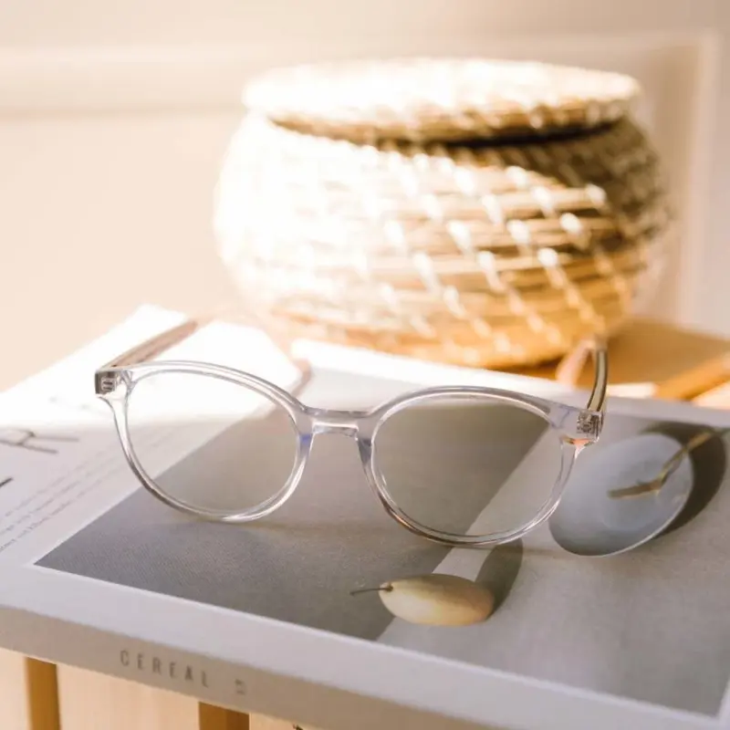 WoodWatch Clear ELLIPSE occhiali filtro luce blu in bio-acetato – omaggio aziendale ecologico