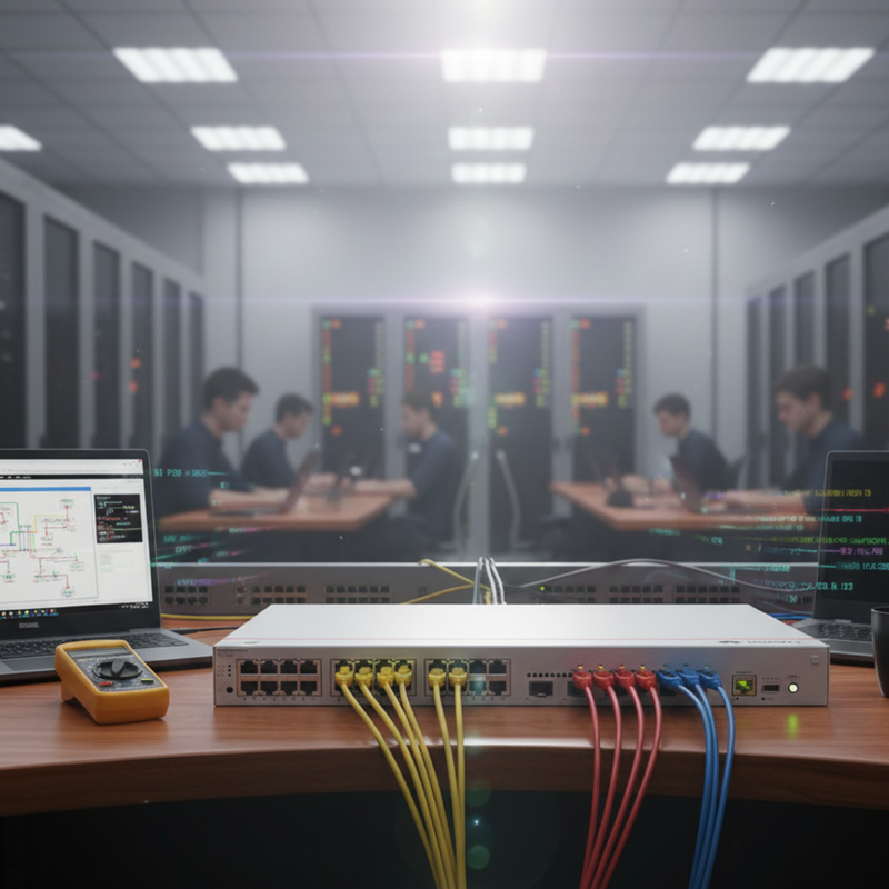 Switch Huawei S310-24T4X vista frontal