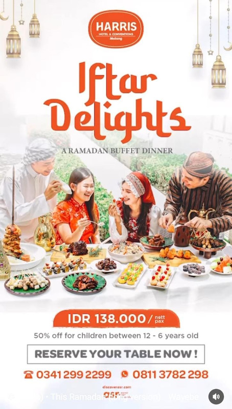 HARRIS Hotel & Conventions, hotel di Malang yang punya paket bukber all you can eat.