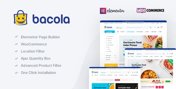 Bacola – Grocery Store and Food eCommerce Theme WordPress