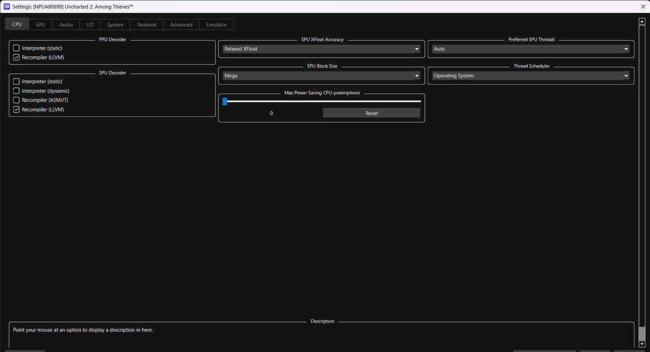 RPCS3 0 0 42 19699 3d587726 Alpha master 8 9 2026 2 48 56 AM