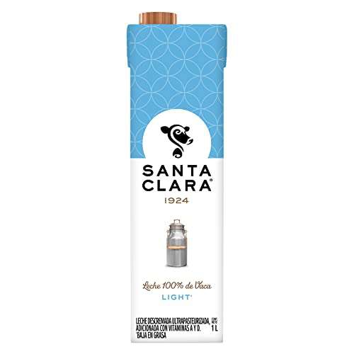 Amazon: Santa Clara 12 Pack Leche Light 1 Lt cada uno 
