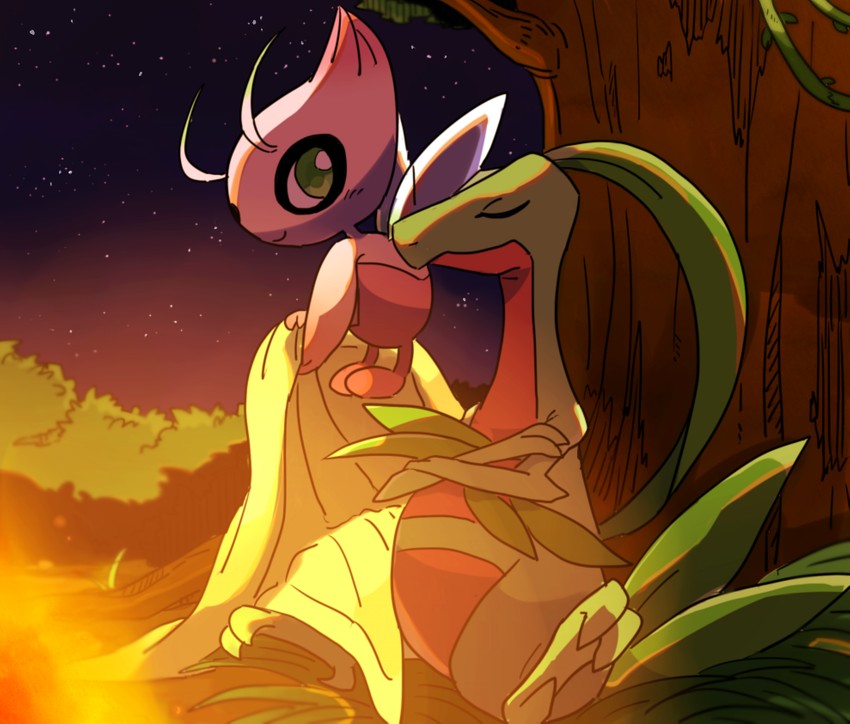 celebi-and-grovyle-pokemon-and-3-more-dr