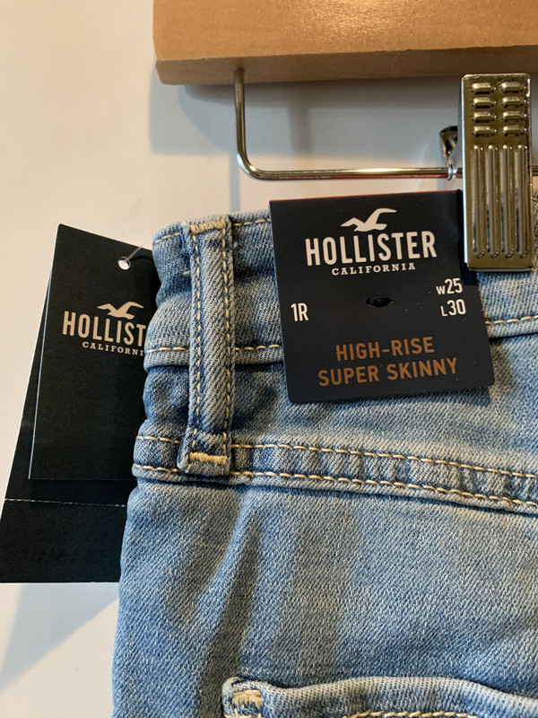 HOLLISTER CALIFORNIA HIGH RISE SUPER SKINNY JEAN 1R 25W 30L | MDG Sales, LLC