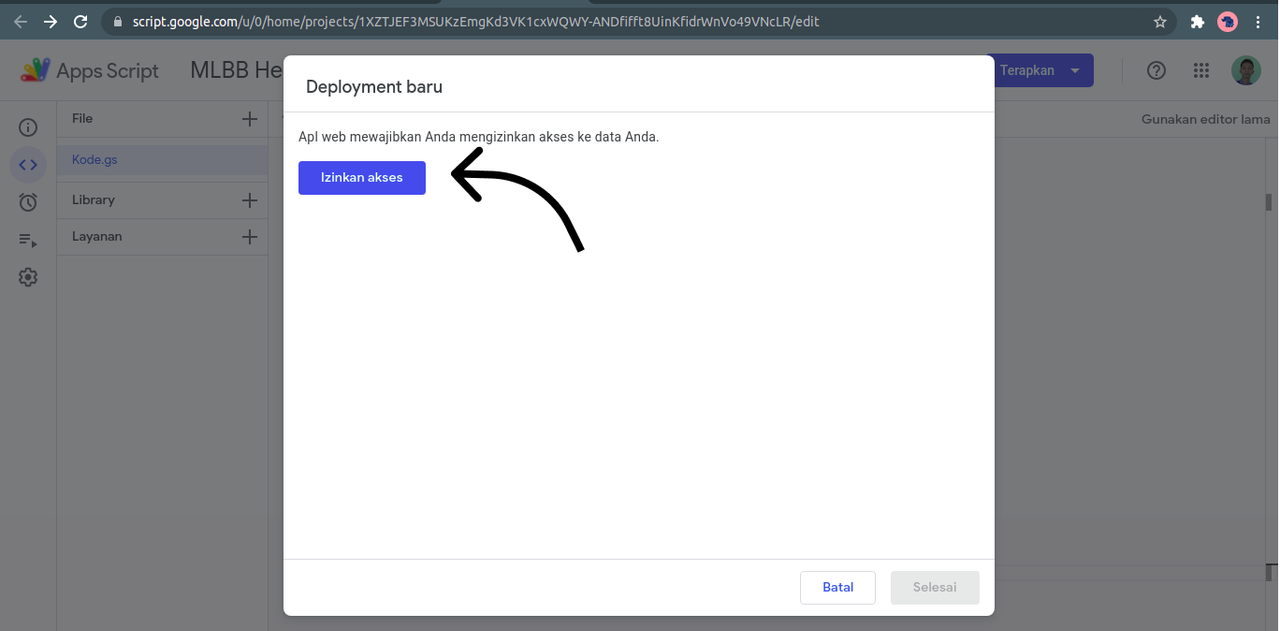 Izin Akses Izin Akses