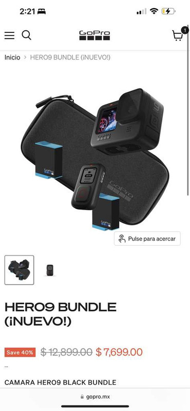 GoPro: Hero 9 bundle, hasta 6 MSI con PayPal 
