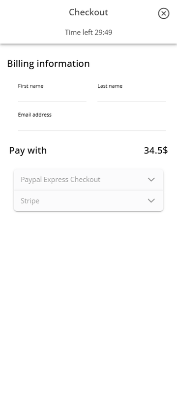 eventic attendee app checkout
