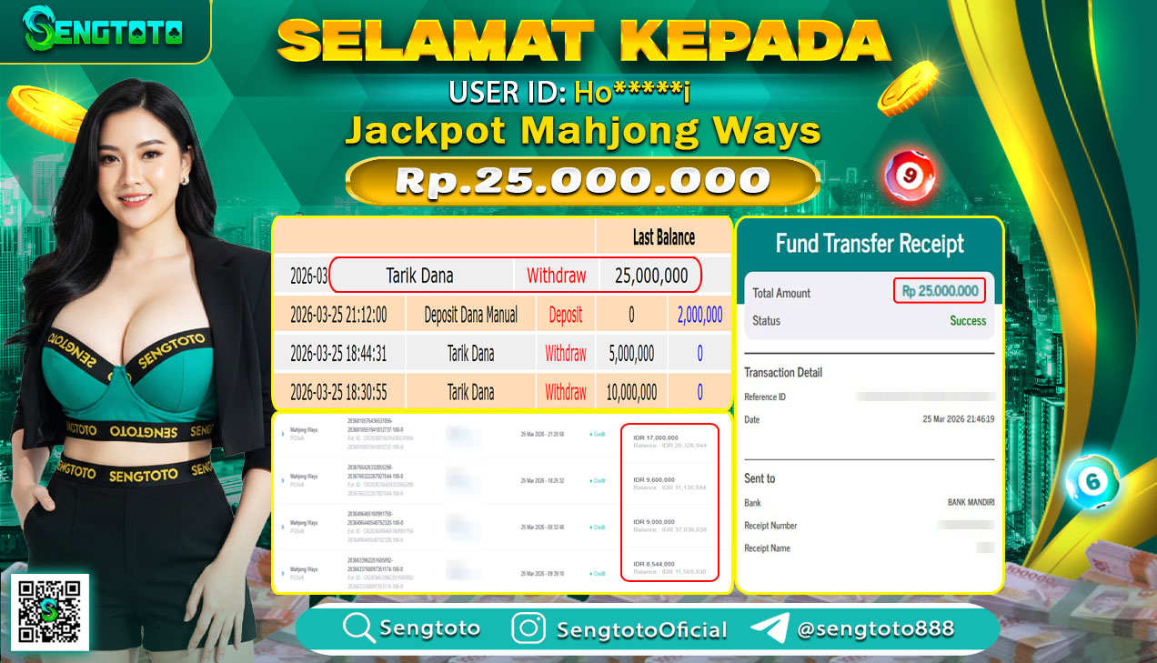 BUKTI PEMBAYARAN SLOT MAHJONG WAYS