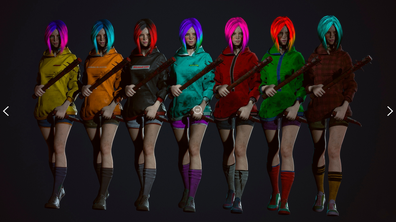 [ Unreal Engine character ] Survivor Girl 3 (Modular)