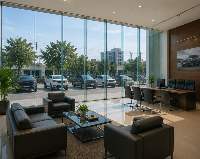 Showroom Glass Heat Reduction Film