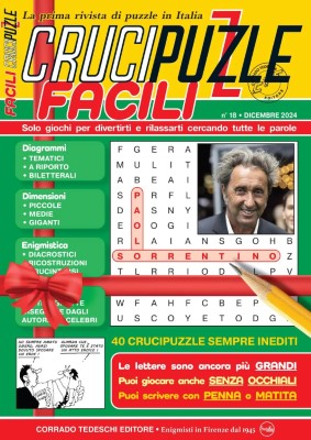 Crucipuzzle Facili - Dicembre 2024