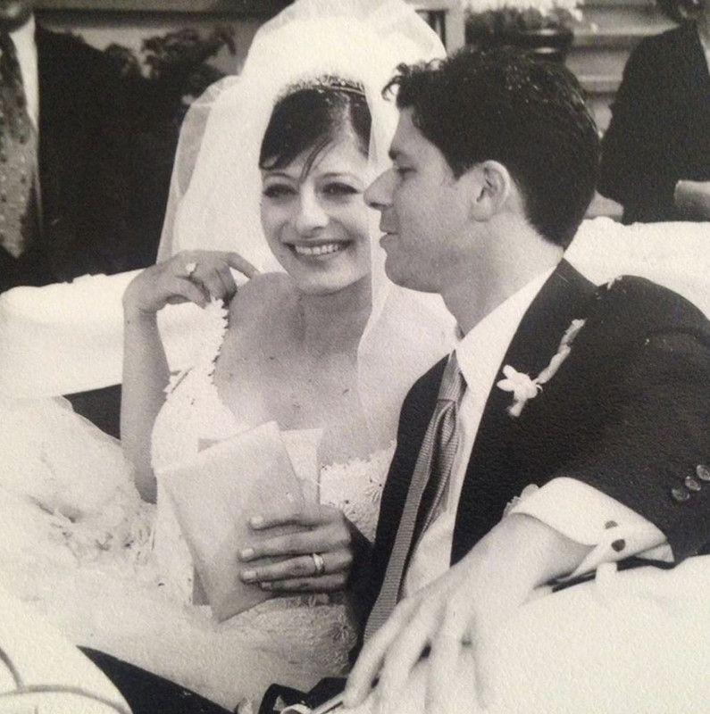 Maria Bartiromo with her husband during her husband