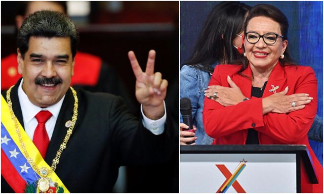 Presidente Nicolás Maduro y presidenta Xiomara Castro de Zelaya Nicolás Maduro, Xiomara Castro de Zelaya