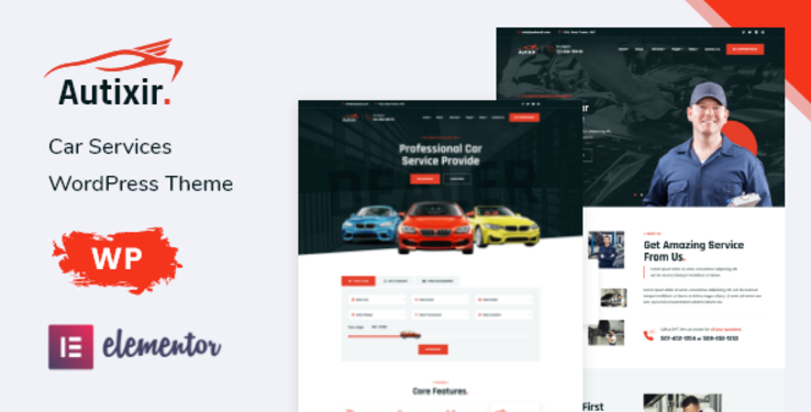 Autixir – Car Services Elementor WordPress Theme