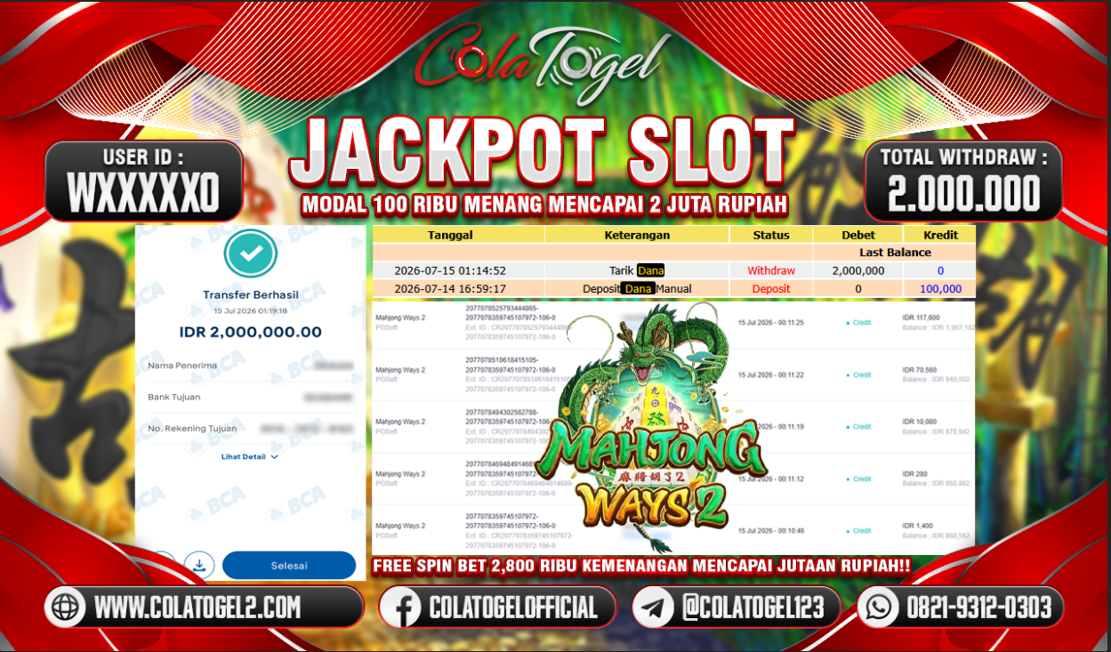 JACKPOT SLOT GACOR!!