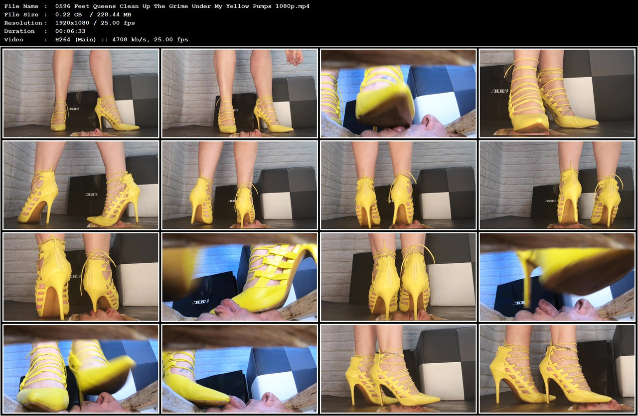 0596 Feet Queens Clean Up The Grime Under My Yellow Pumps 1080p mp4