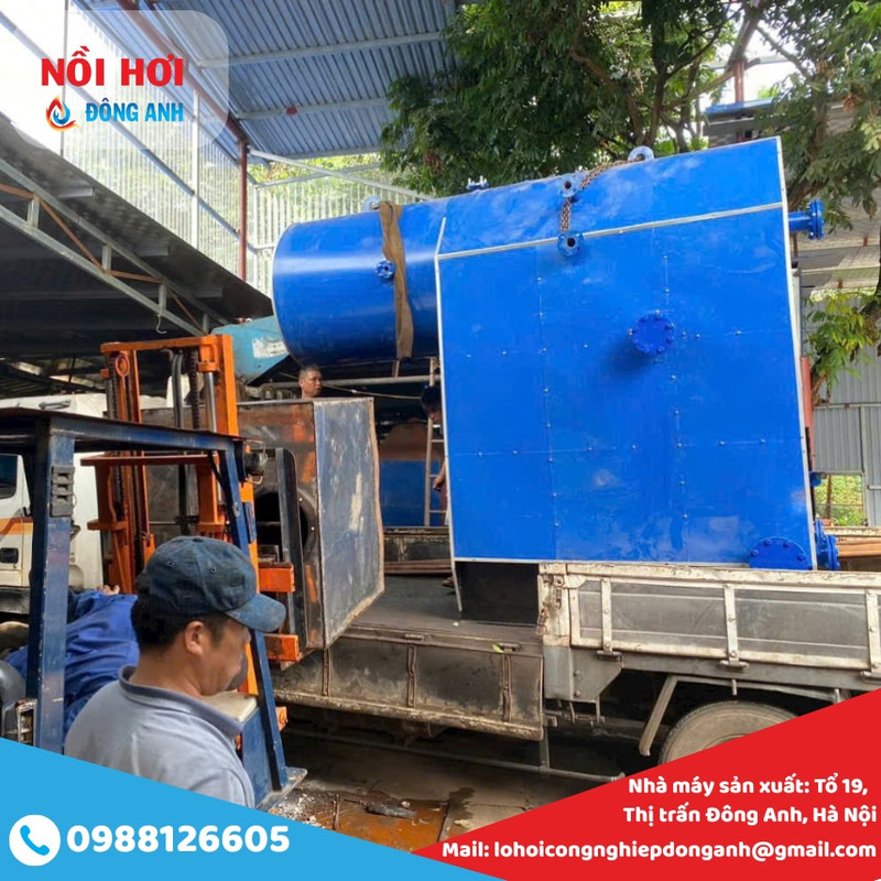 nồi hơi đốt than củi 500