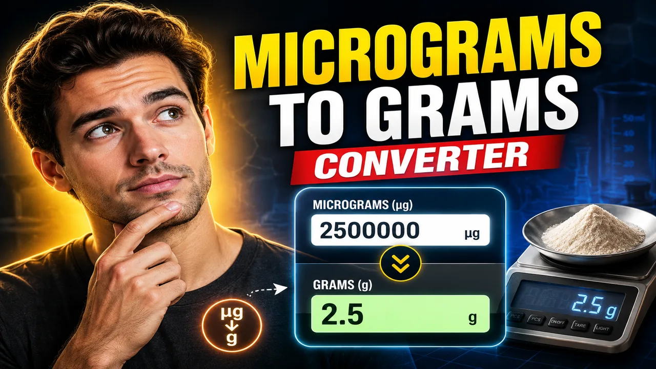 Micrograms To Grams Converter