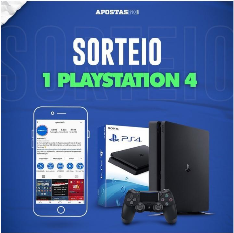 INSTAGRAM] Sorteio de um PS4!! | Apostas FC