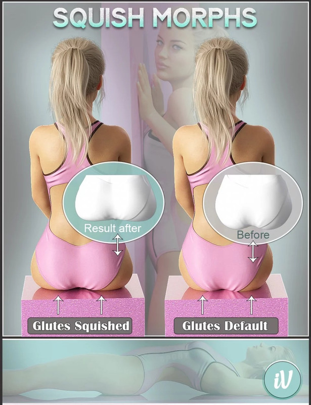 iV Squish Morphs for Genesis 8 Female 1 iV Squish Morphs for Genesis 8 Female
