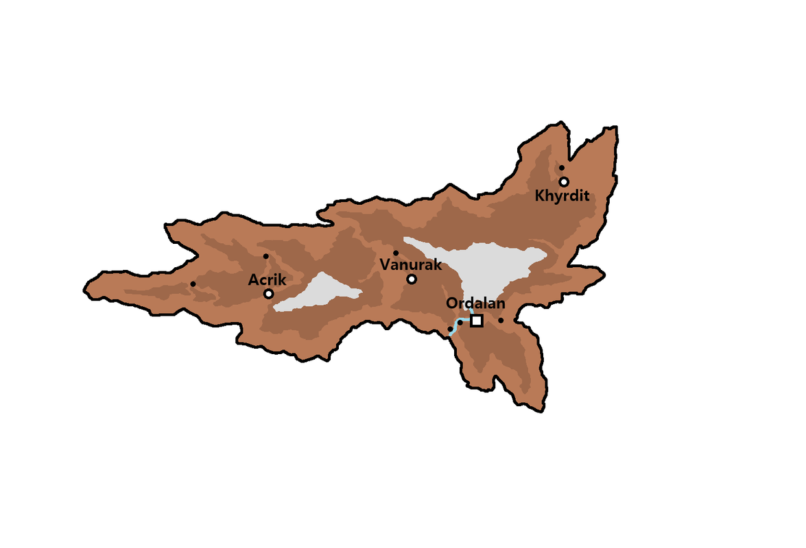 Carte du territoire contrôler par la Rache de Kartvélie Carte du territoire contrôler par la Rache de Kartvélie