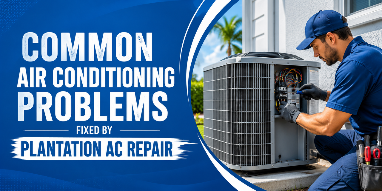 Common Air Conditioning Problems Fixed by Plantation AC Repair