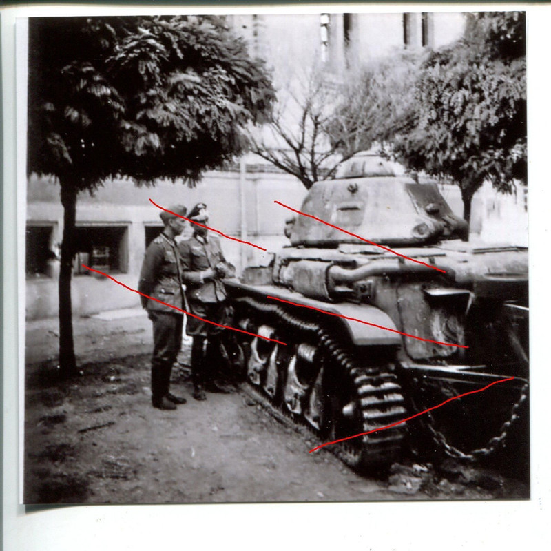 Französischer Beute - Panzer Tank Renault R 35