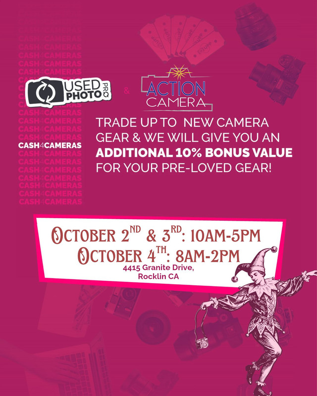 Cash 4 Cameras — bring in your used gear, walk out with cash