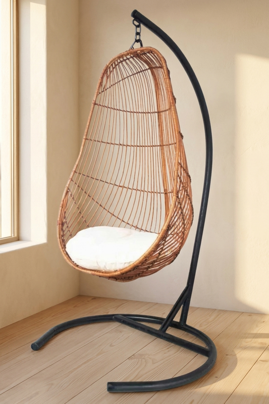 Reposera sillón de mimbre natural · WoodWicker Chile